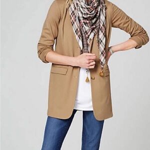 J. Jill Camel colored Ponte Blazer